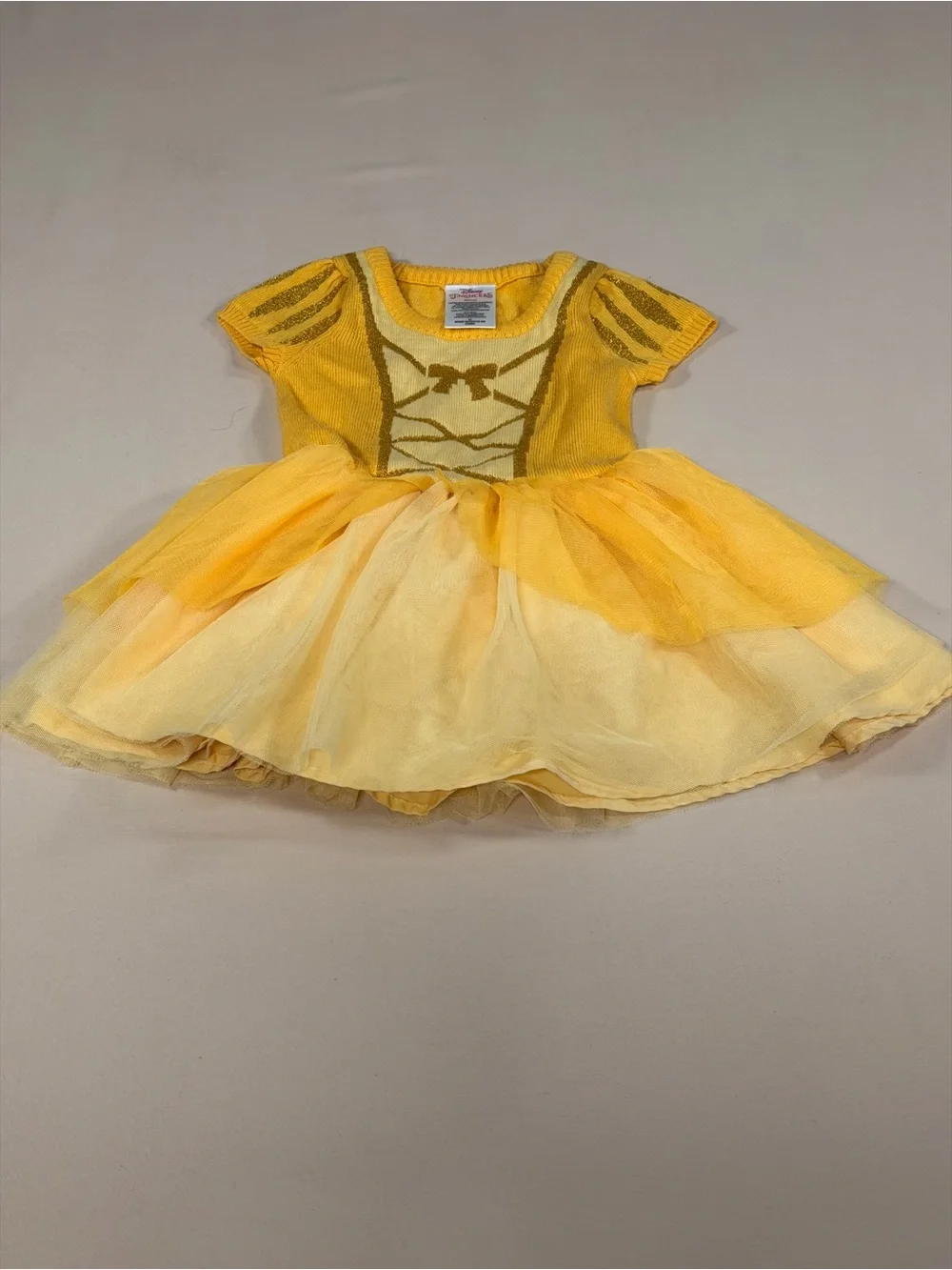 Magical Disney Princess Belle-inspired dress for toddler girls, size 2T
